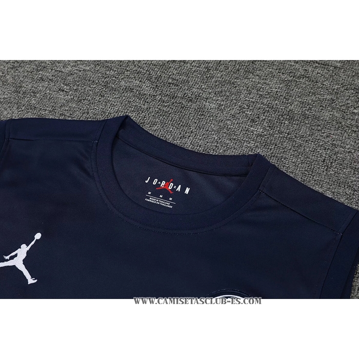 Camiseta de Entrenamiento Paris Saint-Germain 22-23 Sin Mangas Azul y Rojo